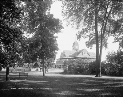 Casino (park side), Belle Isle, Detroit, 1884-89 by American Photographer